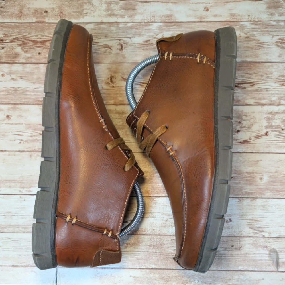 Steve Madden Wiley Dress Boots Brown Lace Up High Mid Top Men's Size 8